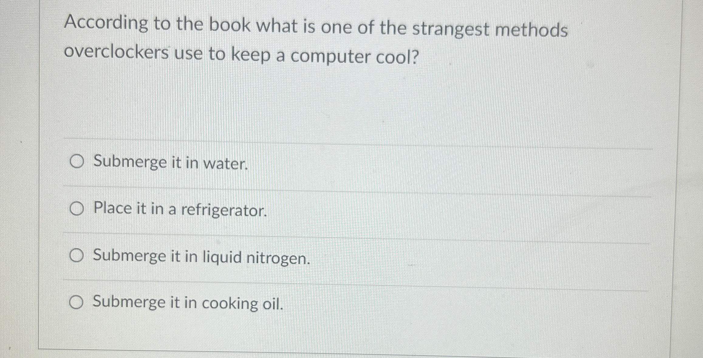 According to the book what is one of the