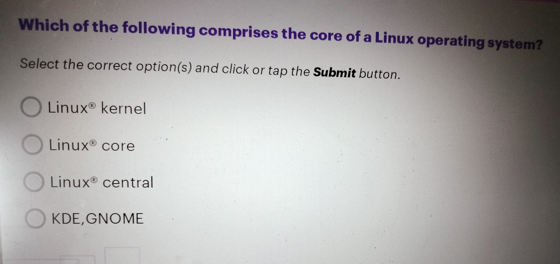 Which of the following comprises the core of a