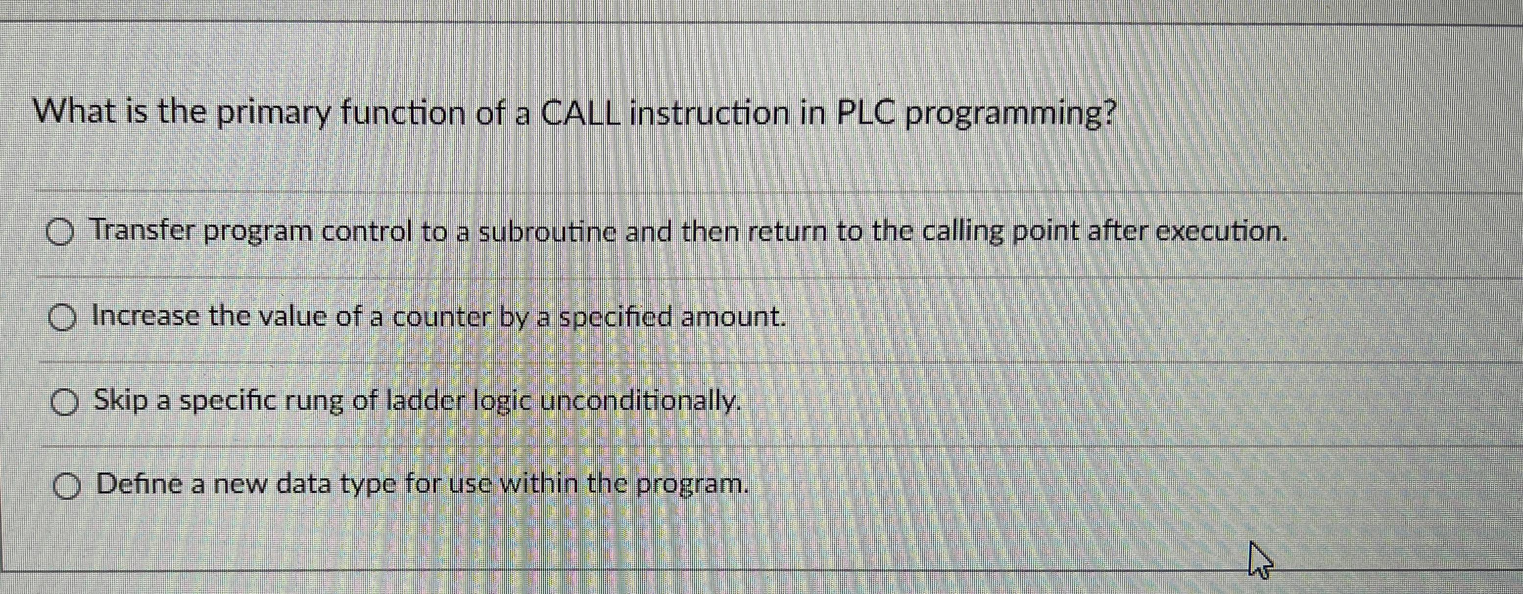 What is the primary function of a CALL