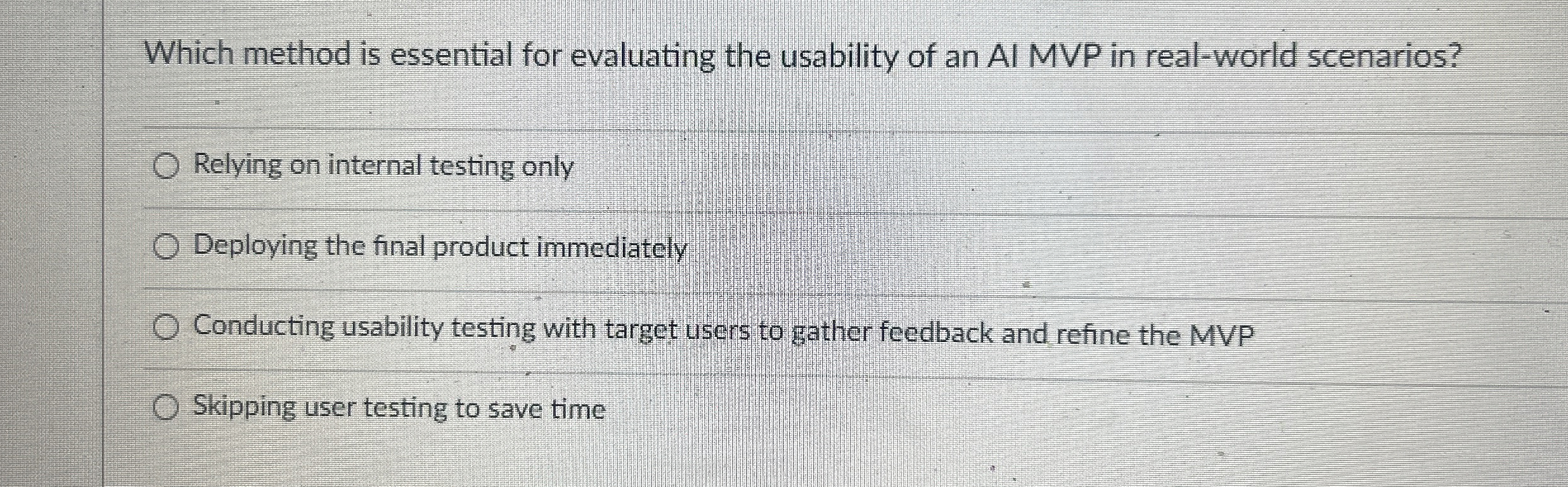 Which method is essential for evaluating the