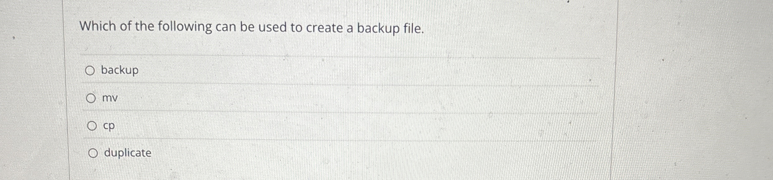 Which of the following can be used to create a