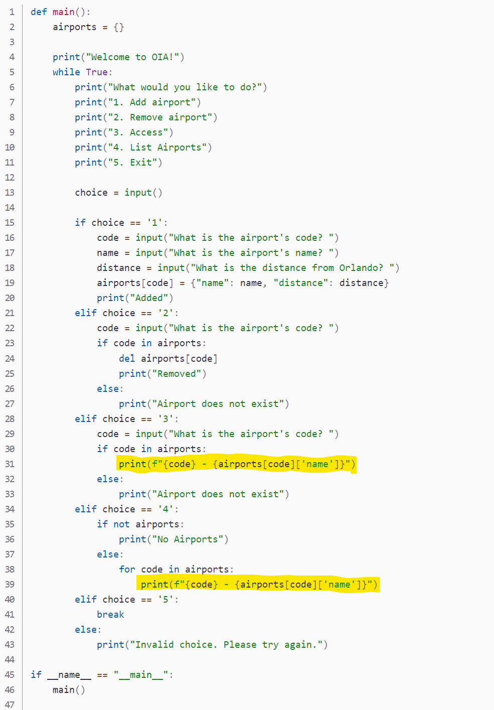 HELP!!! I need the highlighted lines to be able