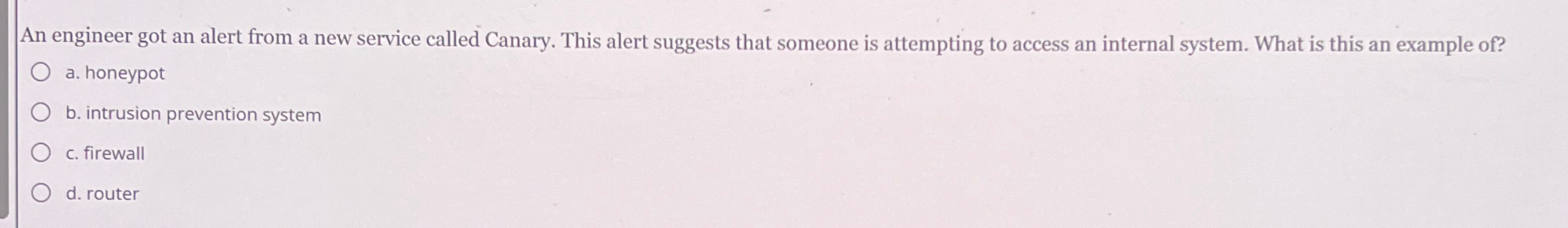 An engineer got an alert from a new service