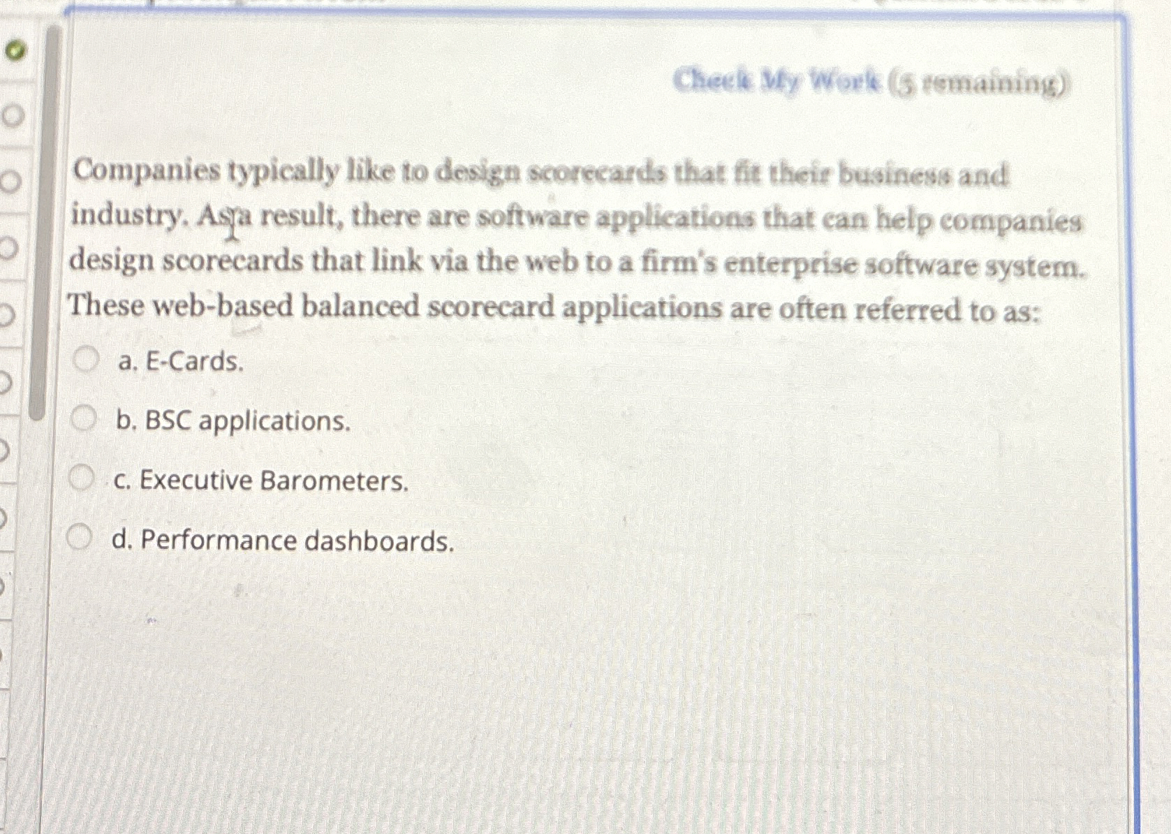 Checle My Work ( 5 * omaining ) Companies