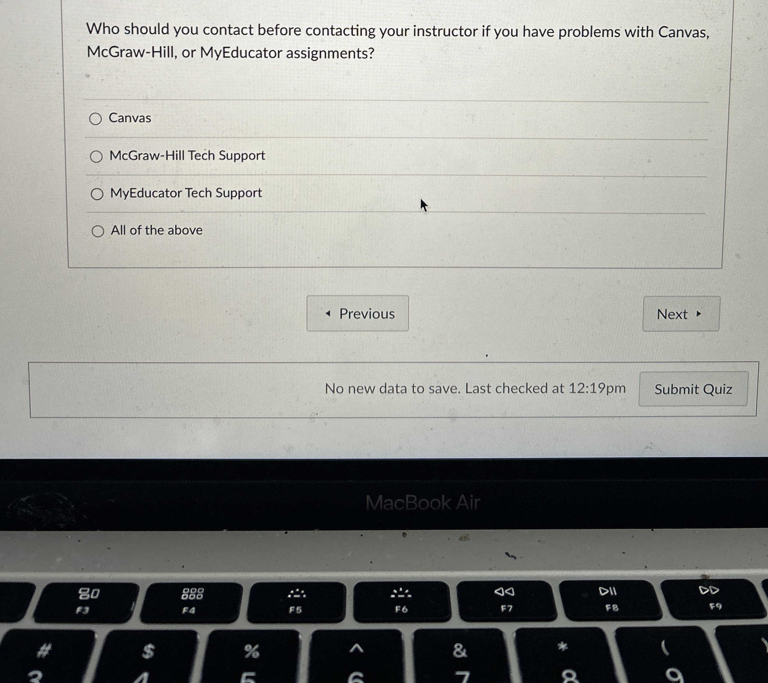 Who should you contact before contacting your