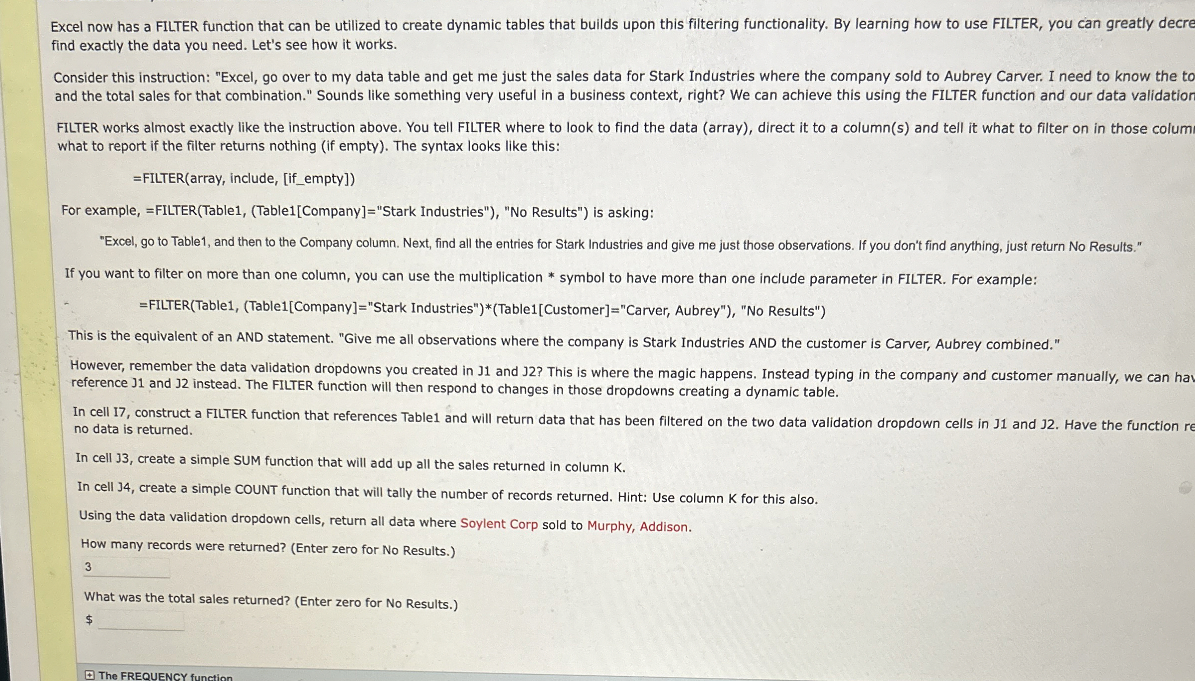 Excel now has a FILTER function that can be