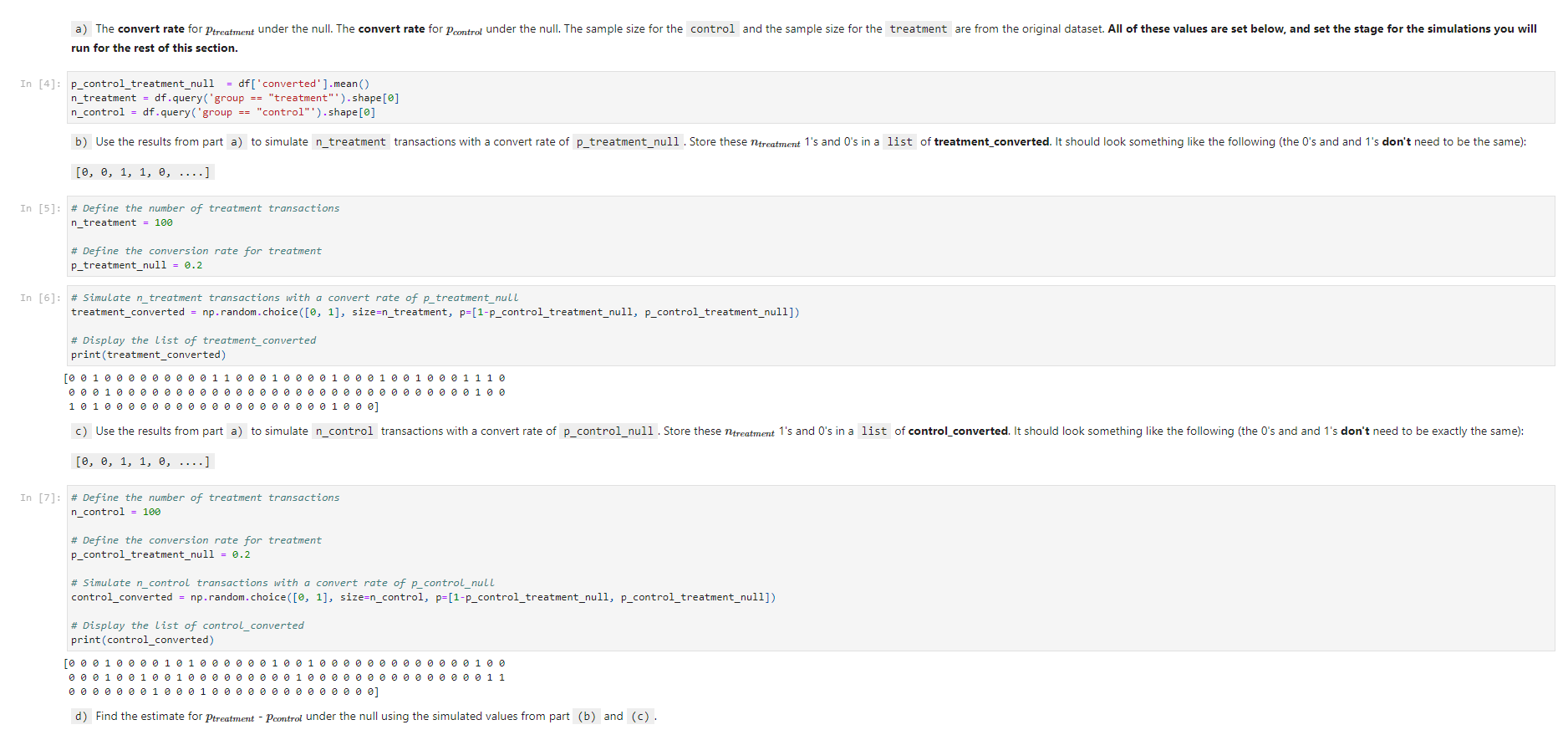 i need help with part D , im pretty sure the rest