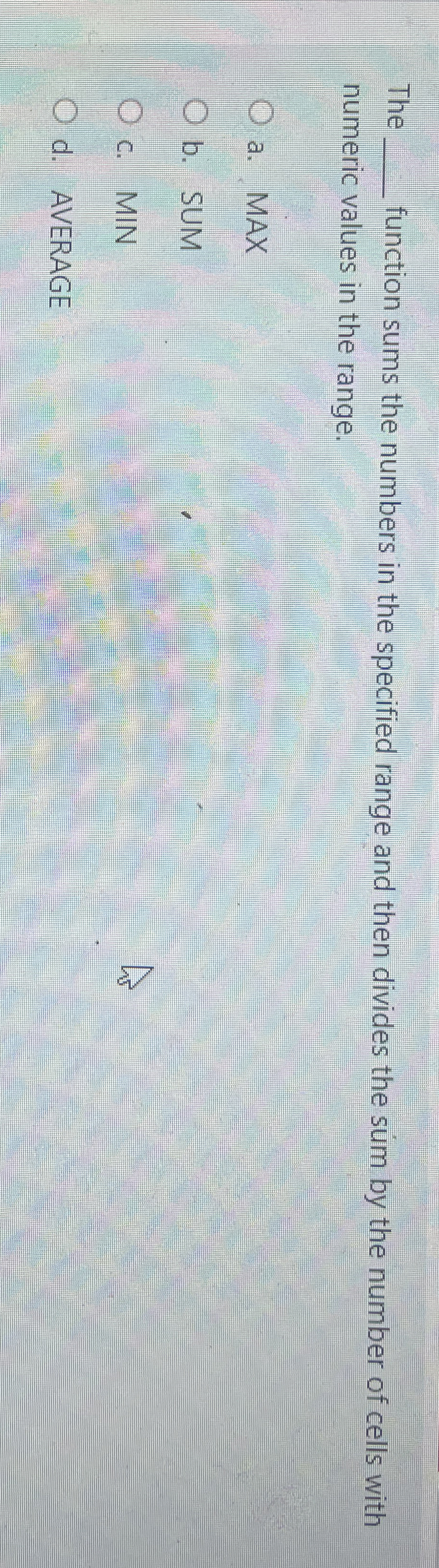 The q , function sums the numbers in the