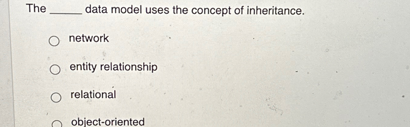 The q , data model uses the concept of