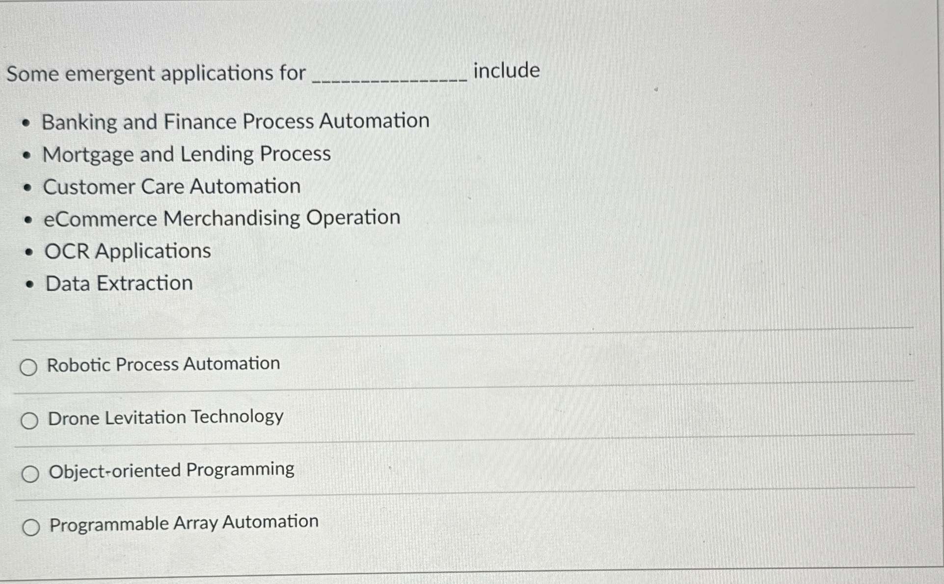 Some emergent applications for nclude Banking and