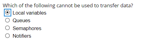 Which of the following cannot be used to transfer