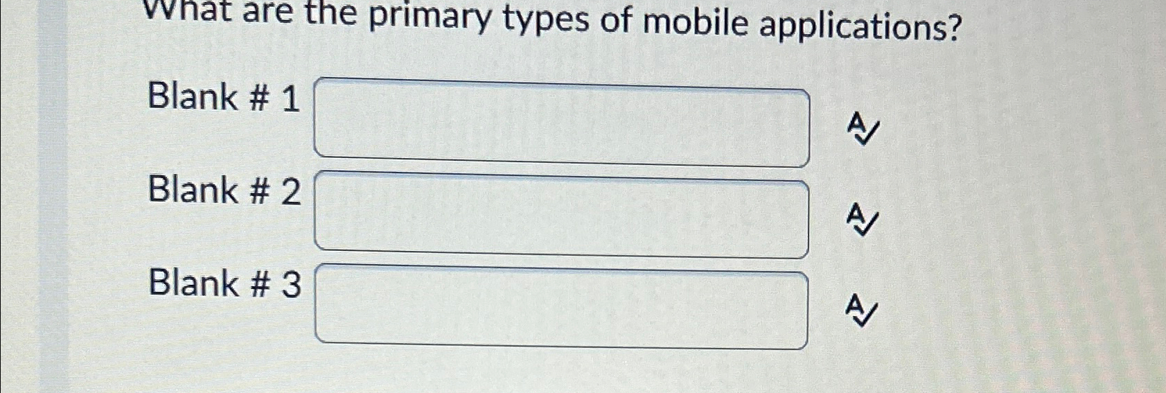 What are the primary types of mobile