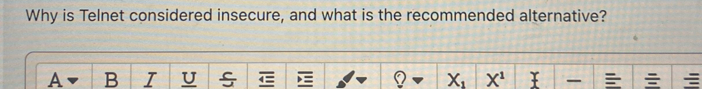 Why is Telnet considered insecure, and what is