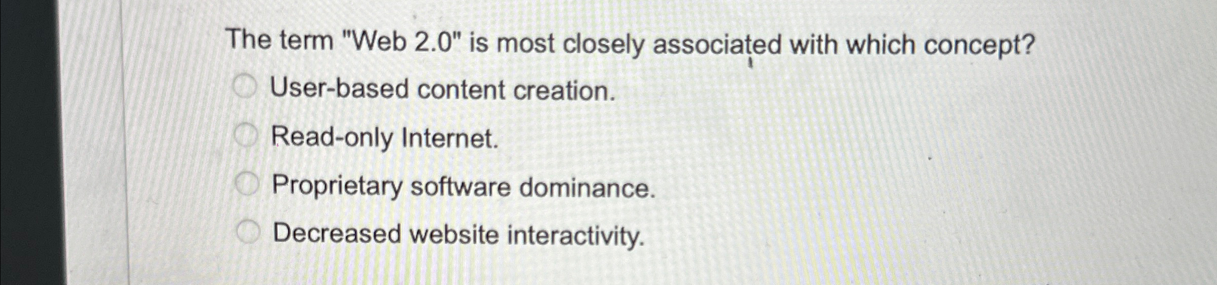The term "Web 2 . 0 " is most closely associated