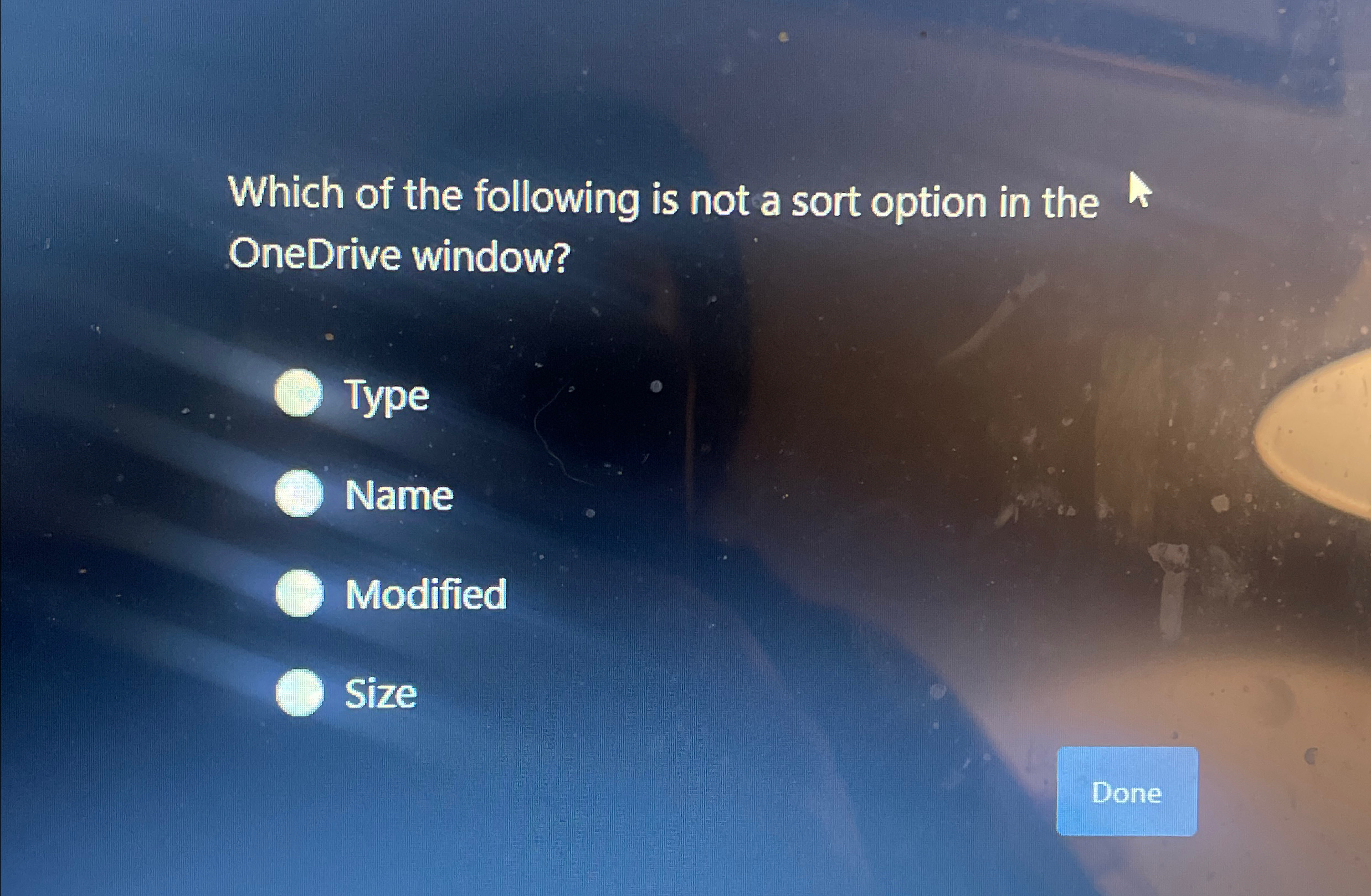Which of the following is not a sort option in