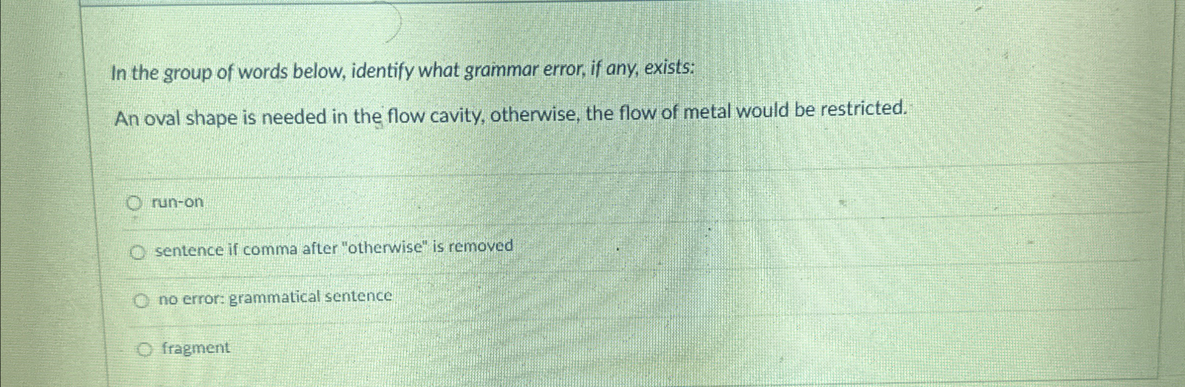 In the group of words below, identify what