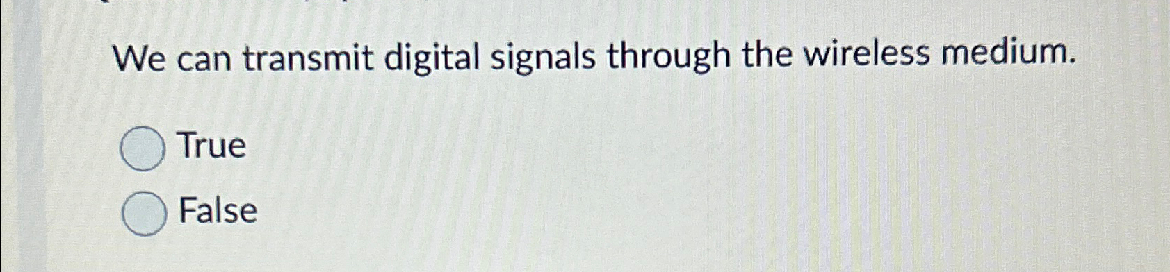 We can transmit digital signals through the