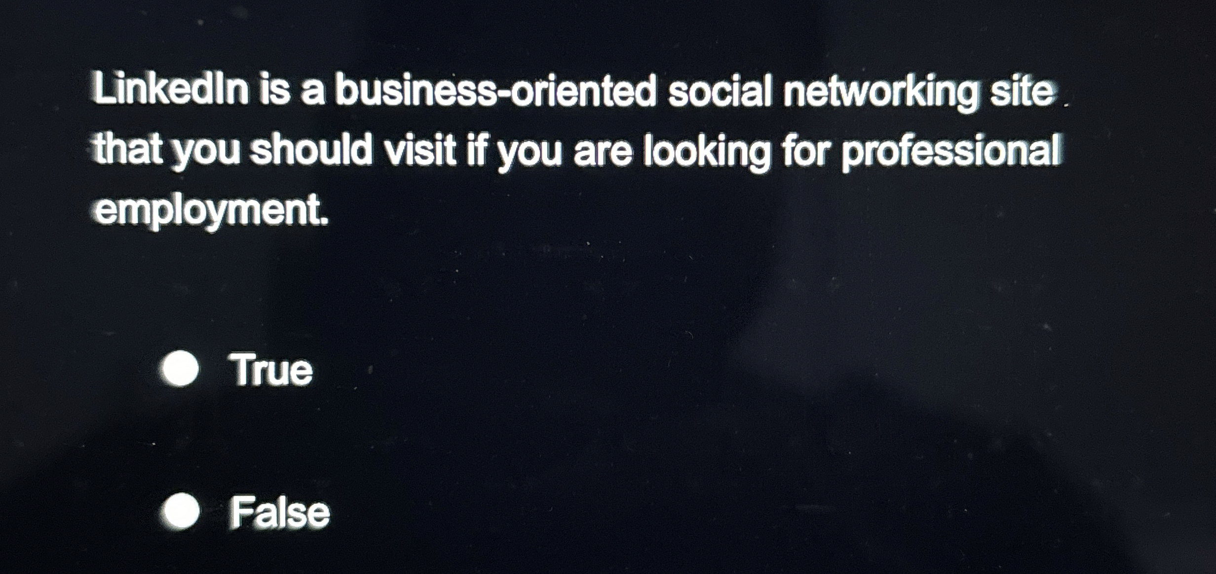 Linkedln is a business - oriented social