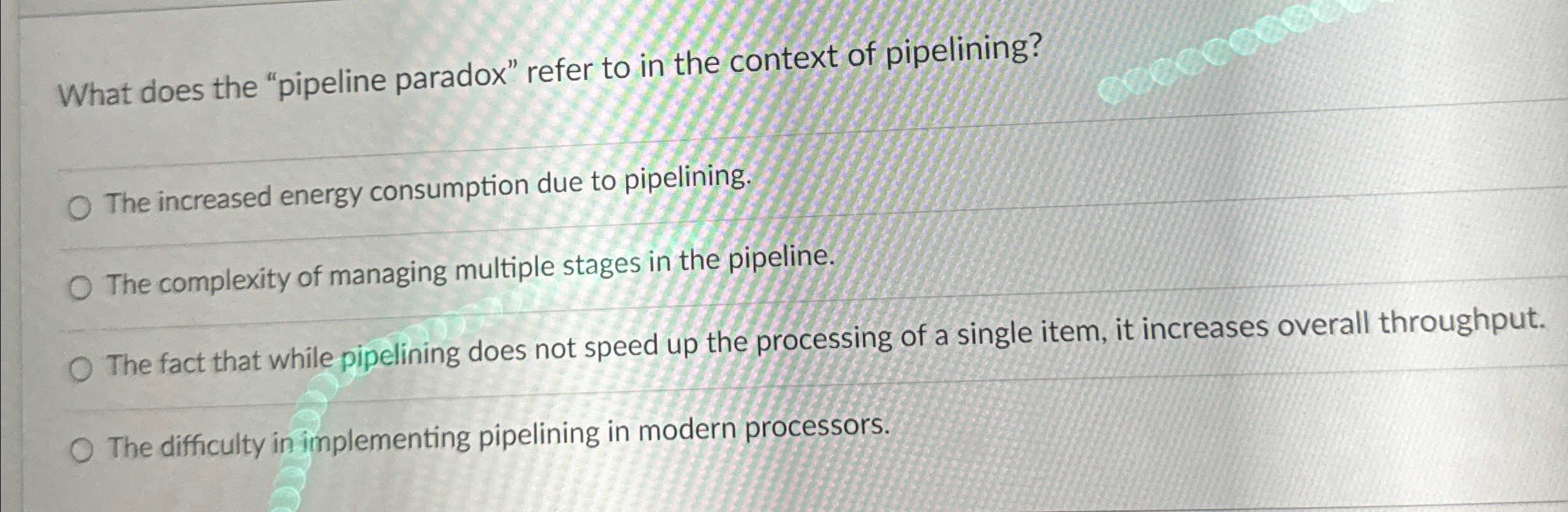 What does the "pipeline paradox" refer to in the