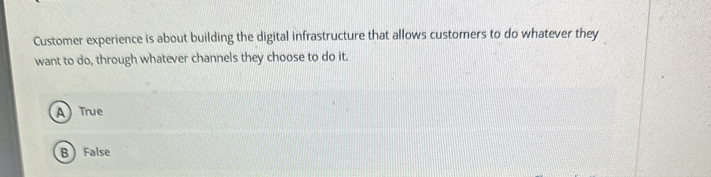 Customer experience is about building the digital