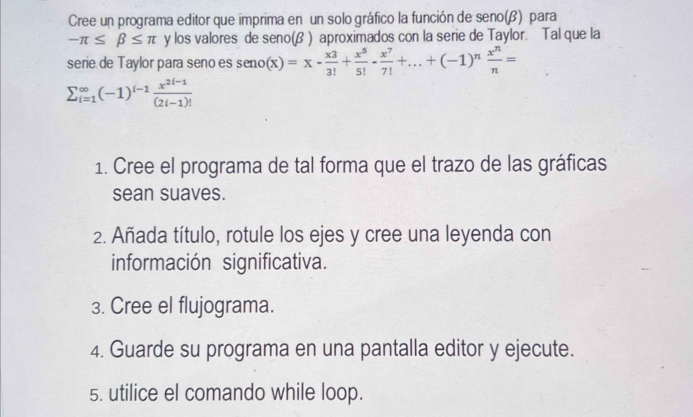 MATLAB PLIS - Cree un programa editor que imprima