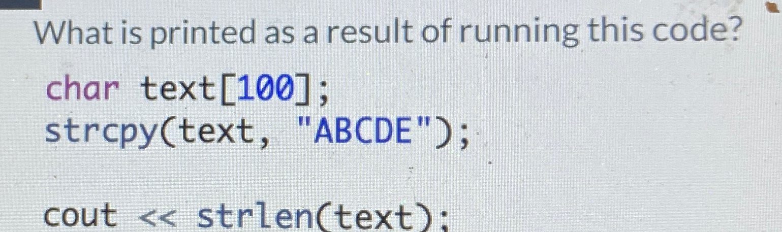 What is printed as a result of running this code?