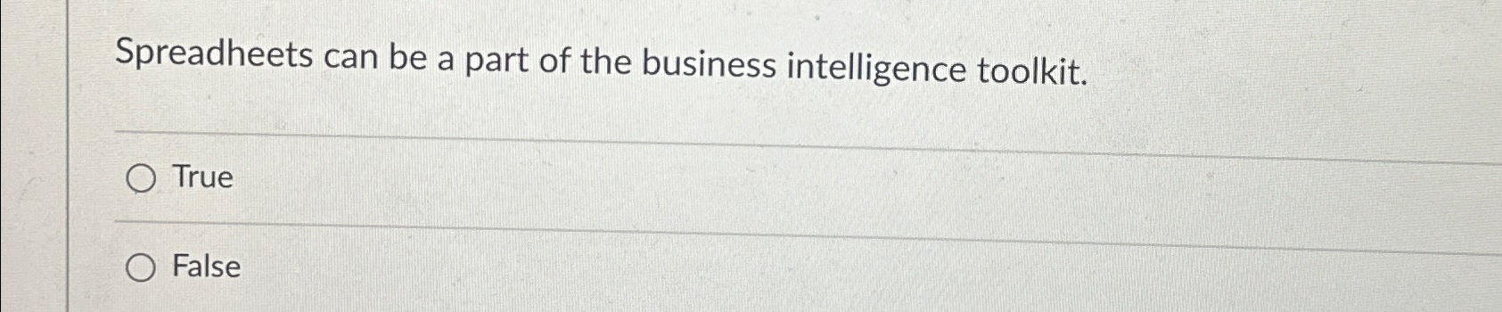 Spreadheets can be a part of the business