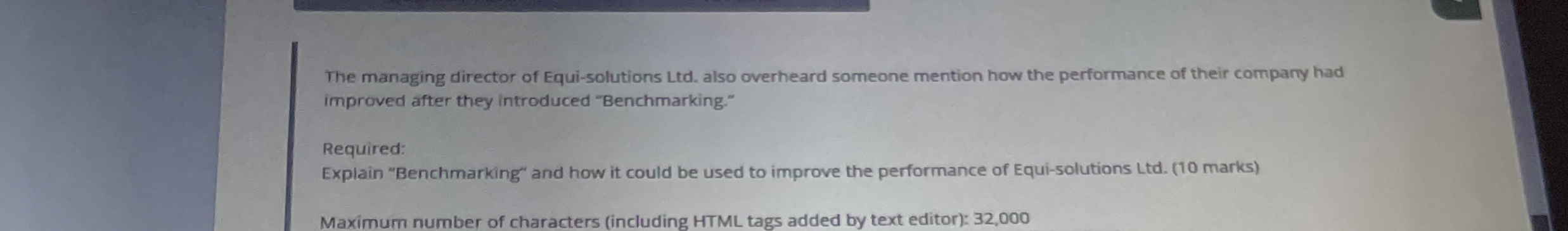 The managing director of Equi - solutions Ltd .
