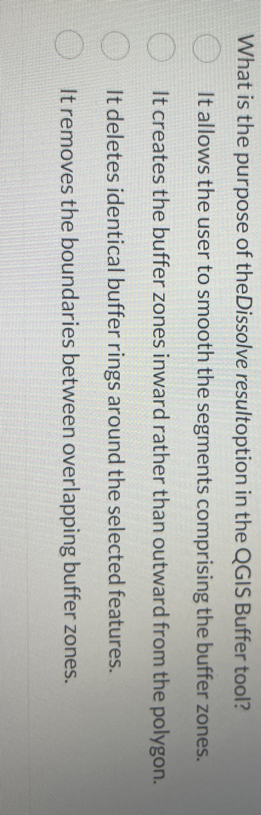 What is the purpose of theDissolve resultoption