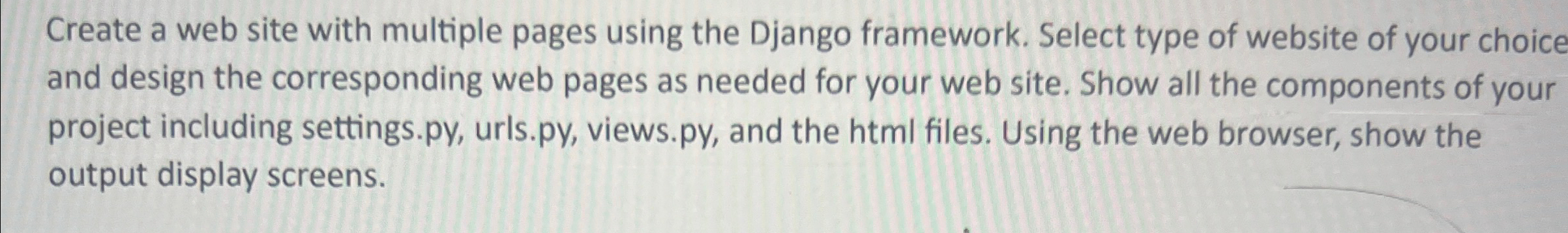 Create a web site with multiple pages using the