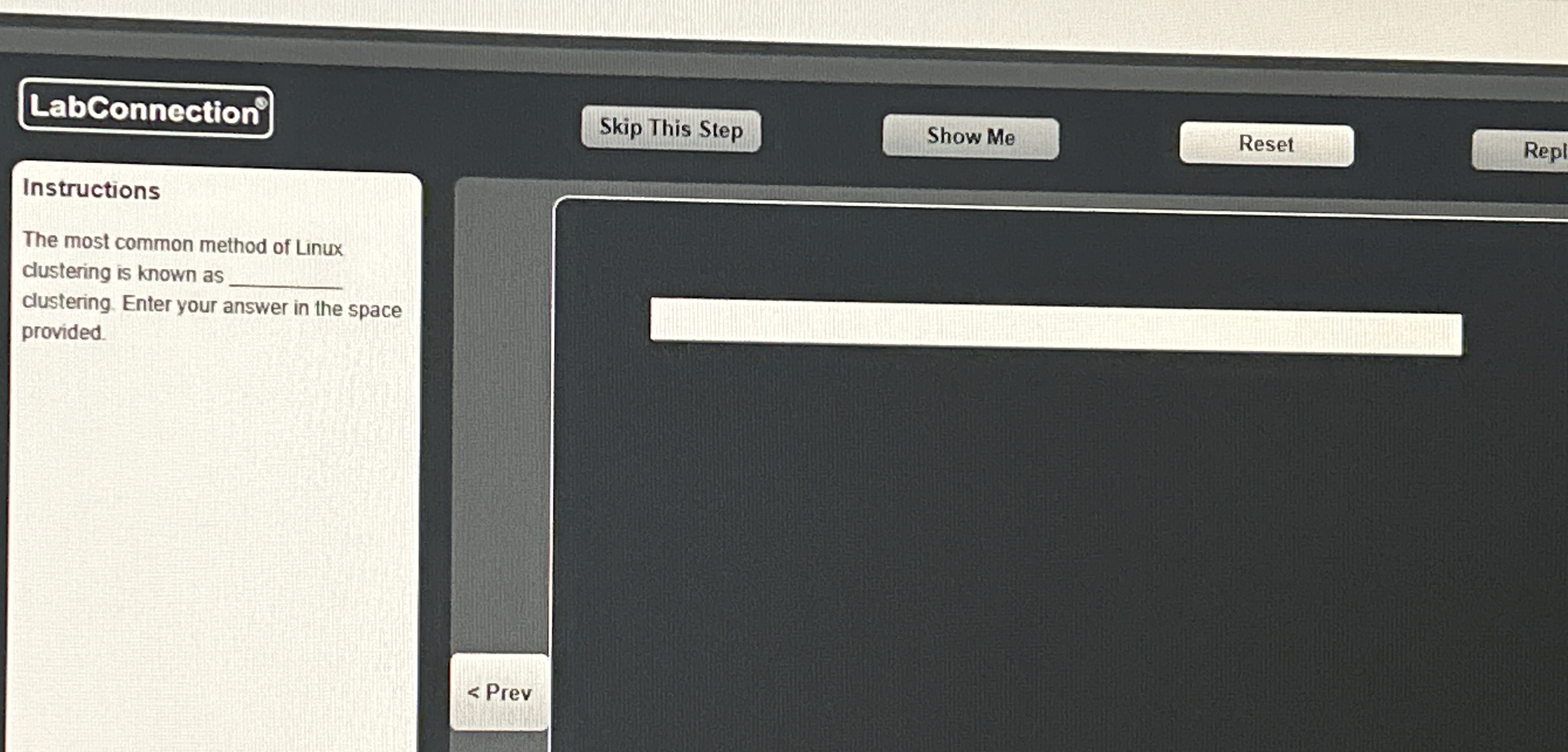 LabConnection Skip This Step Show Me Reset Repl