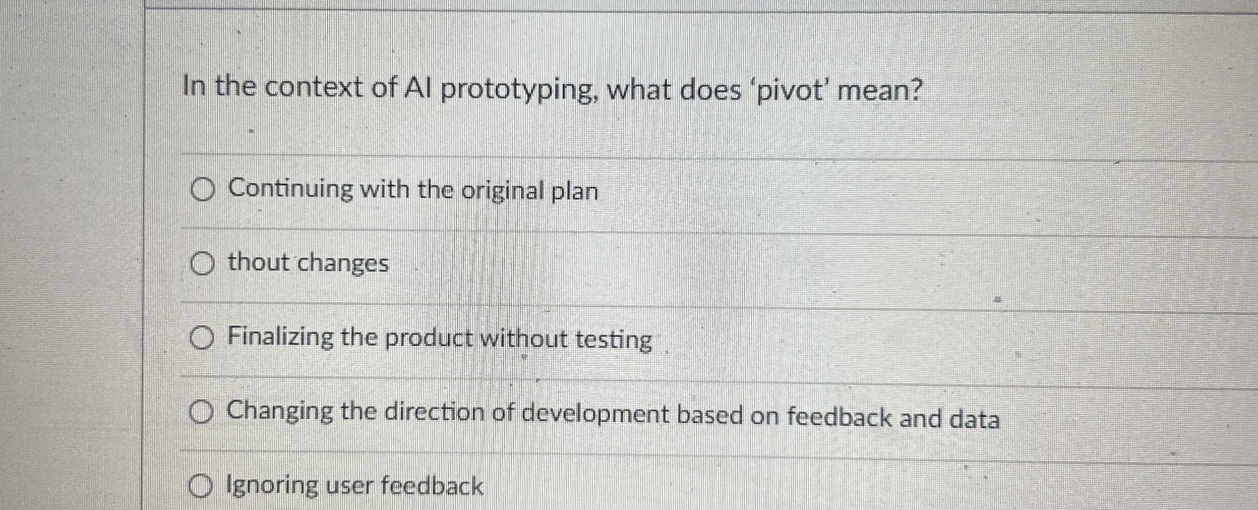 In the context of Al prototyping, what does