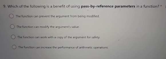Which of the following is a benefit of using pass