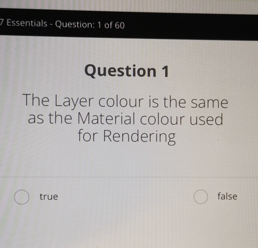 7 Essentials - Question: 1 of 6 0 Question 1 The