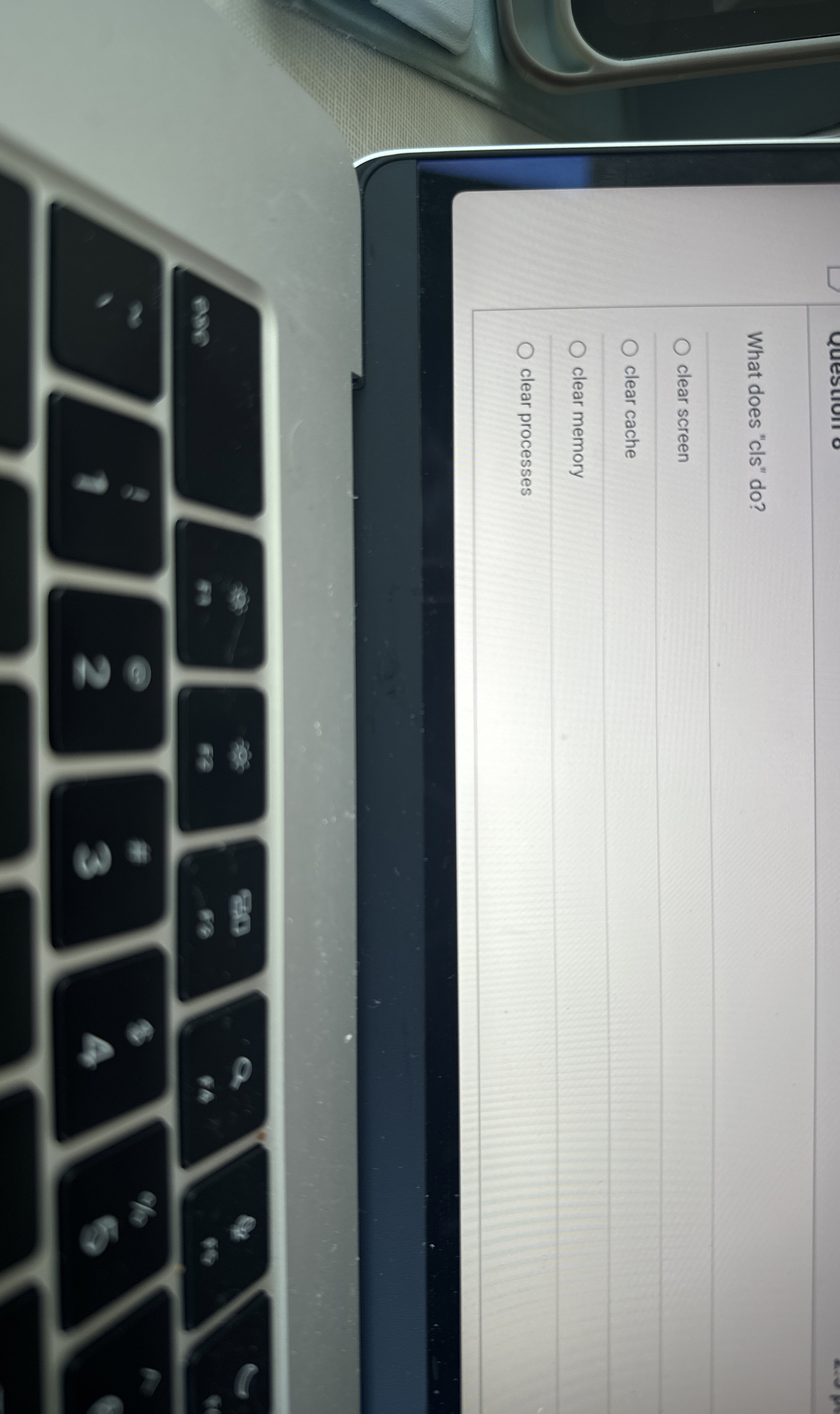 What does " cls " do ? clear screen clear cache