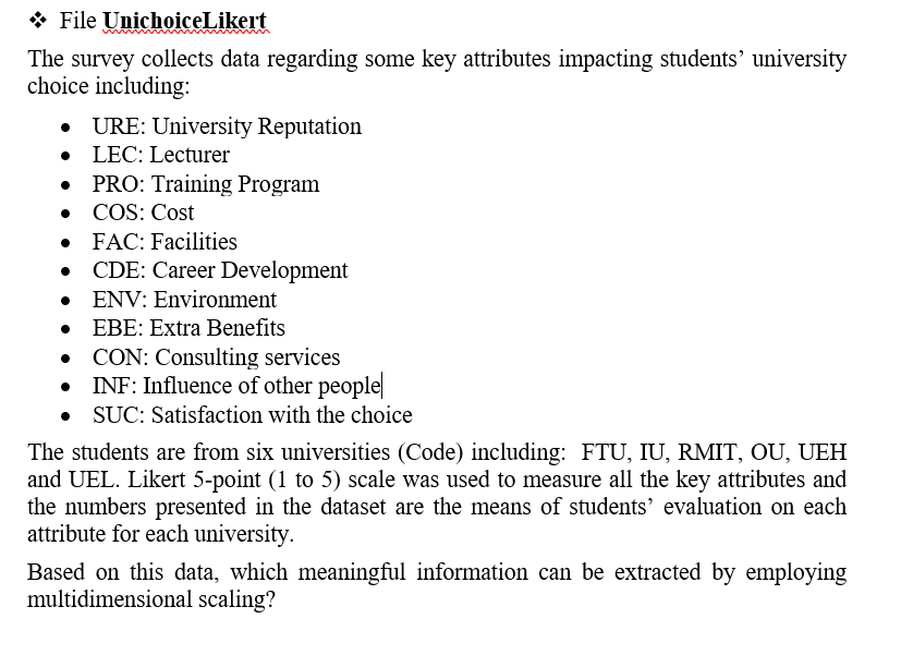 File UnichoiceLikert The survey collects data