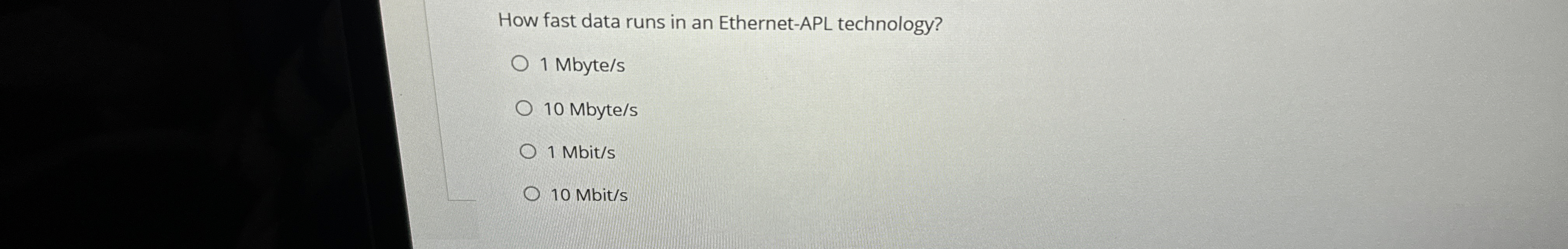 How fast data runs in an Ethernet - APL