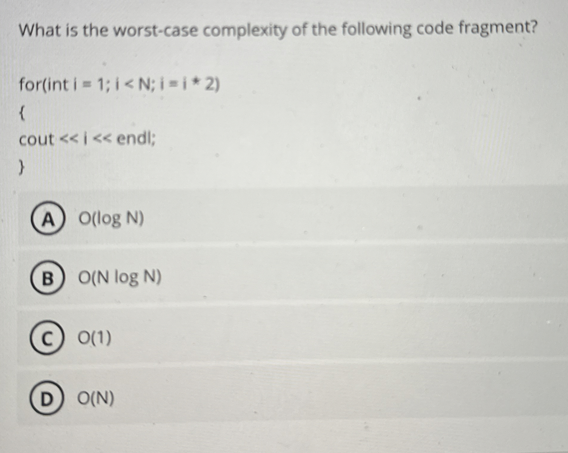 What is the worst - case complexity of the