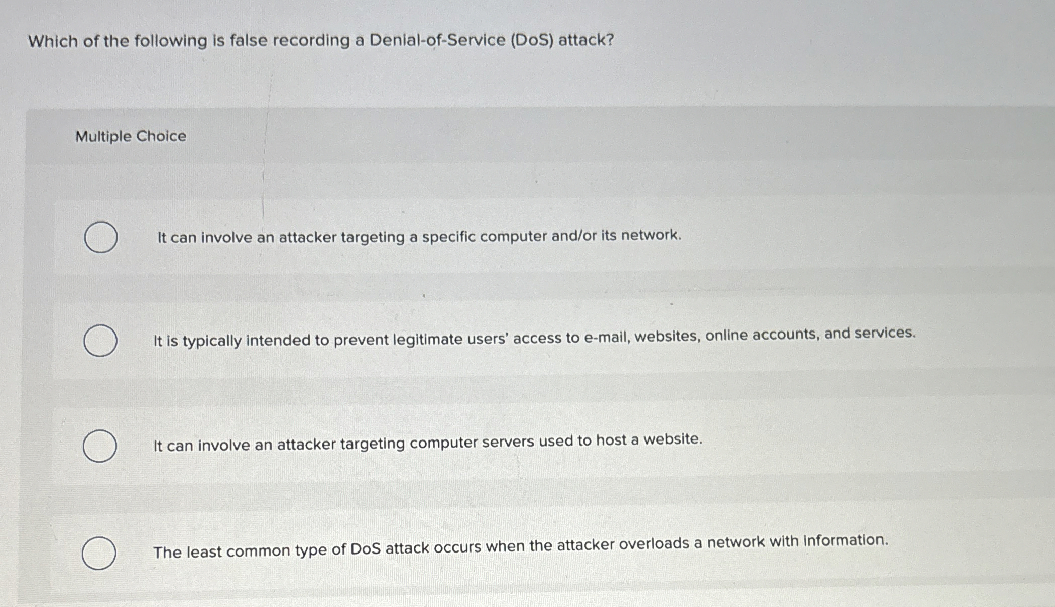 Which of the following is false recording a