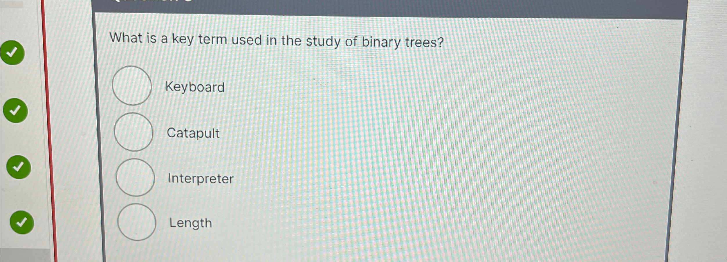 What is a key term used in the study of binary