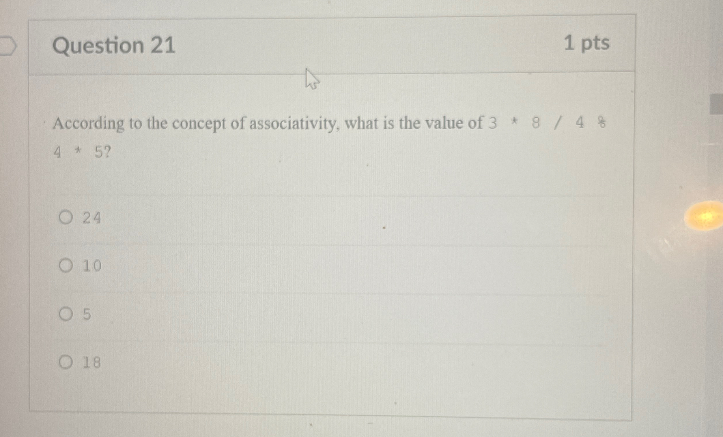 Question 2 1 1 p t s According to the concept of