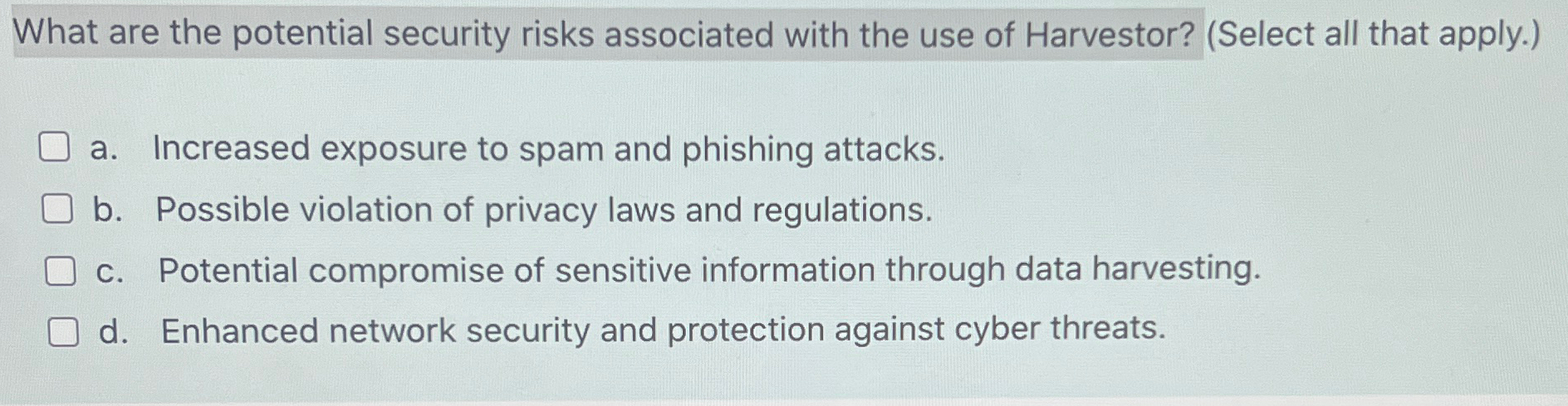 What are the potential security risks associated