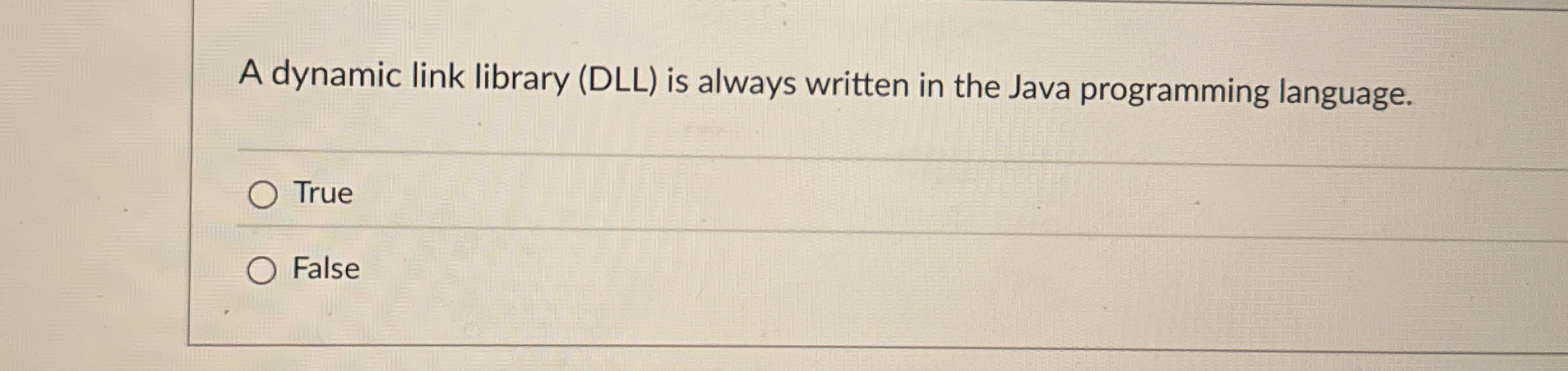 A dynamic link library ( DLL ) is always written