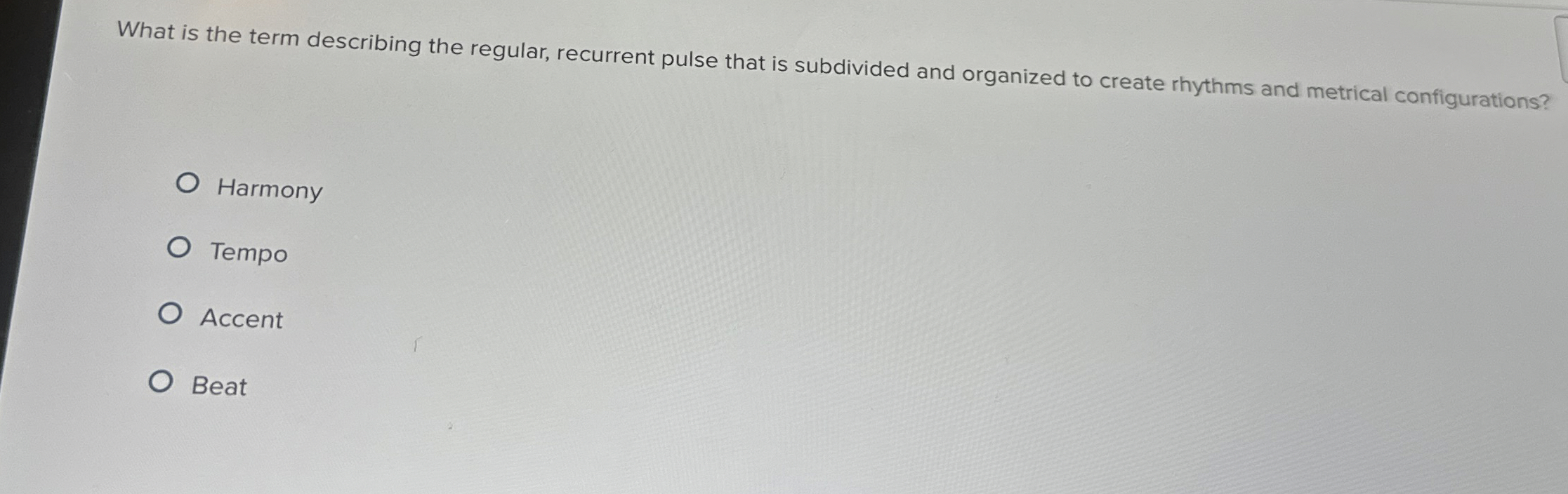 What is the term describing the regular,