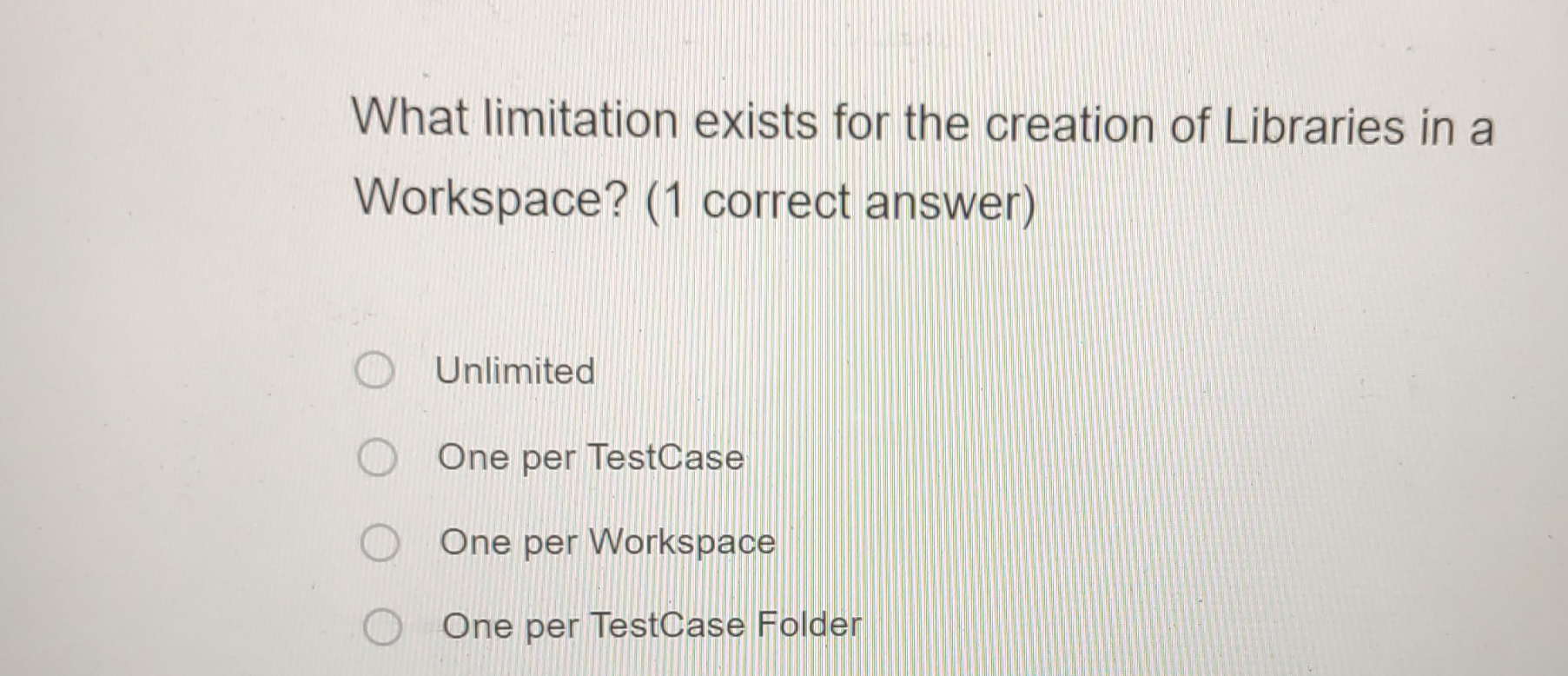 What limitation exists for the creation of