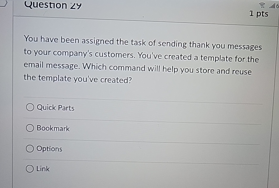 Question 2 4 . 1 p t s You have been assigned the