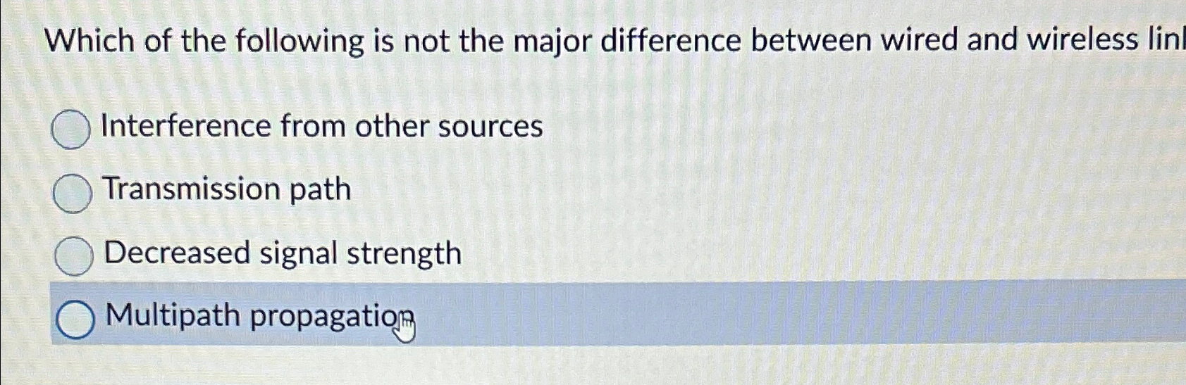 Which of the following is not the major