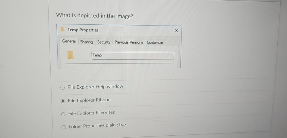What is depicted in the image? File Explorer Help