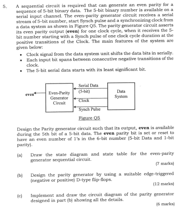 A sequential circuit is required that can