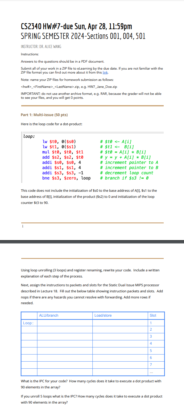 I need help with part 1 of my computer
